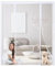 Rideau Porte Anti Mouche Bambou 125x270cm Blanc Fermeture Magnétique Moustiquaire Coulissante pour Porte Fenetre Double Protéger Votre Famille