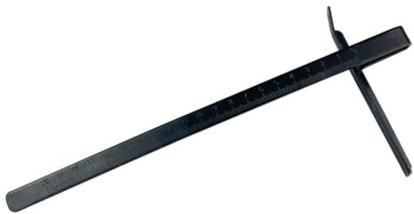 Kreissäge-Lineal für 17,8 cm elektrische Kreissäge, Metall, schwarz, Führungslineale 260 x 120 mm