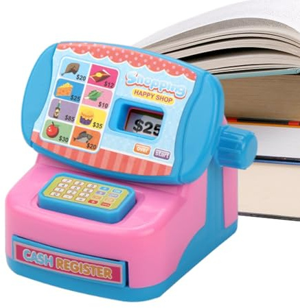 Lunaobrik Kinder Spielzeugkasse,Aufbau feinmotorischer Fähigkeiten,Kinder Spielzeugkasse - Für Spielzimmer, Klassenzimmer, Geburtstagsfeier, Regentage, Schüler und Vorschulkinder