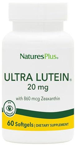 NaturesPlus Ultra Lutein - High Potency Lutein Supplement with Zeaxanthin - Higher Absorption, Science Backed FloraGlo from Marigold, One A Day - Gluten Free - 60 Softgel Capsules