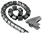 Hama Kabelbündel-Schlauch Easy Cover, 1,5 m, 30 mm, Silber