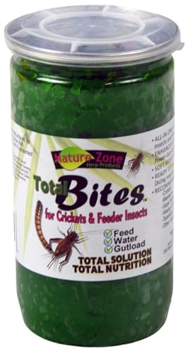Nature Zone Total Bites for Crickets & Feeder Insects, Soft Moist Food, 24-Ounce
