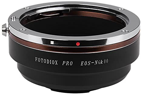 Fotodiox PRO Lens Mount Adapter, Canon EOS Lens to Nikon 1-Series Camera, fits Nikon V1, J1 Mirrorless Cameras, EOS-Nik(1) PRO