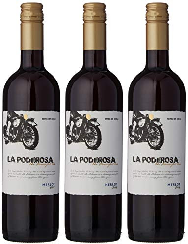 La Poderosa Merlot Red Wine 75 cl (Case of 3)