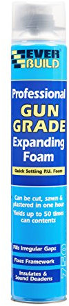 Everbuild Professional Quick Setting Gun Grade Expanding Foam, 750 ml