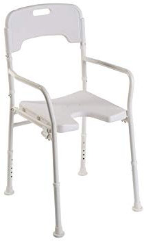 Duschstuhl DSF 130, faltbar m. Ausschn.,weiß(Drive Medical), Badehilfen
