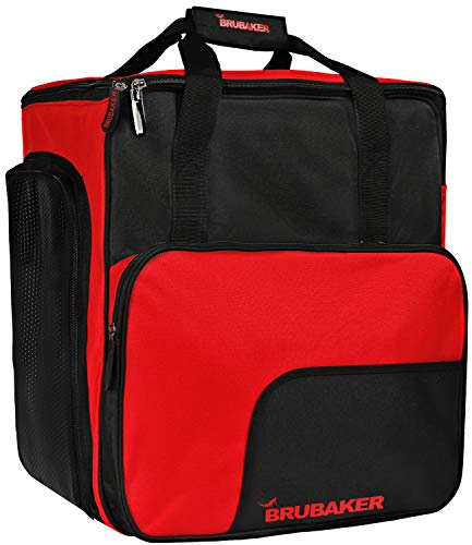 BRUBAKER Skischuhtasche Skischuhrucksack Helmtasche SUPER Function Komfort Stiefeltasche mit Rucksackfunktion Wintersporttasche