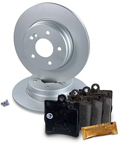 Bremsscheiben Voll Ø290 MM + Bremsbeläge Bremsklötze hinten