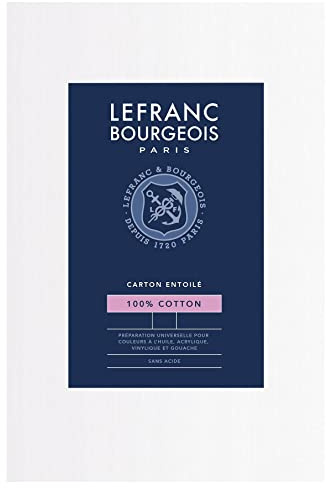 Lefranc and Bourgeois painting board, cotton, white, Cotton, White, 30 x 40 x 0,6 cm