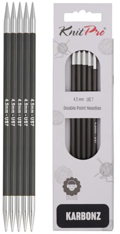 KnitPro Karbonz Double Pointed Needles 8 (20cm) | 4.50 mm