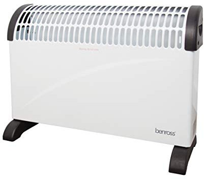 Benross 40770 2 Kilowatt Convector Heater/Adjustable Thermostat / 3 Heat Settings/Portable Carry Handle / 56 x 38 x 13cm