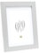 DEKNUDT FRAMES Bilderrahmen mit Passepartout - Silber - S66KD1 P1 13x18cm für Bild 10x15cm - Bilderrahmen Holz MDF - Bilder aufhängen oder ausstellen