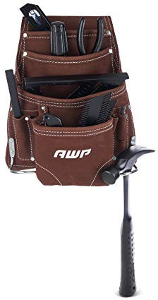 AWP Wildledertasche mit 10 Fächern.