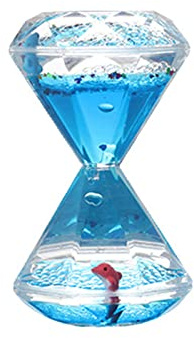 Temporizador de Arena Líquido Burbujeador Reloj de Arena Temporizador de Movimiento Líquido de Estrés Decoración de Escritorio para Juego Sensorial Fidget Juguete para Niño Adulto