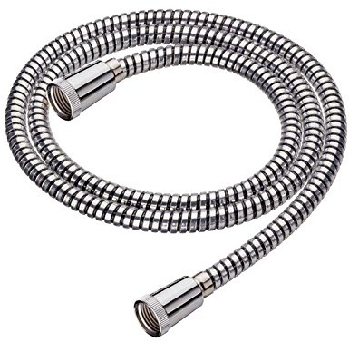 JASSFERRY 1.5M(59-Inch) Reinforced Mylar PVC Shower Hose Replacement Anti-Explosion Leakproof Flexible Polished Chrome