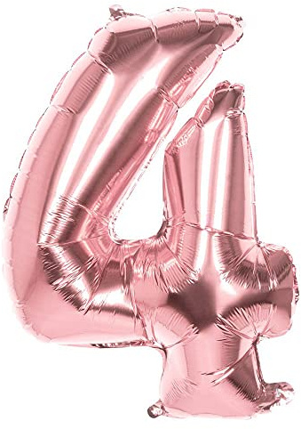 Boland - Folienballon Zahl, Größe 86 cm, Rosegold, Zahlenballon, Nummer, Ballon, Luft, Geburtstag, Jubiläum, Jubiläumsjahr, Lebensjahr, Überraschungsparty, Kindergeburtstag, Dekoration