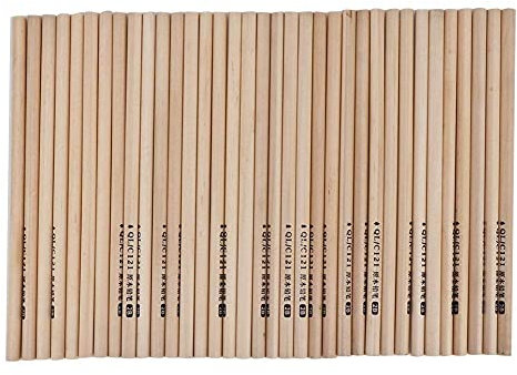 50 STÜCKE HB / 2B Naturholz Bleistift Set Umwelt Holz Graphitstifte für Schule Büro Zeichnen und Skizzieren(2B)