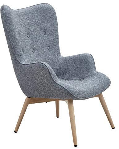 SalesFever Polstersessel, Stoff, Grau, 80x99x92 cm