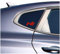 Finest Folia 4er Set Aufkleber Logo N Performance Autoaufkleber Sticker Selbstklebend Waschstraßenfest Dekor Autoscheibe Seitlich Tuning Zubehör K089 (Rot, N Full)