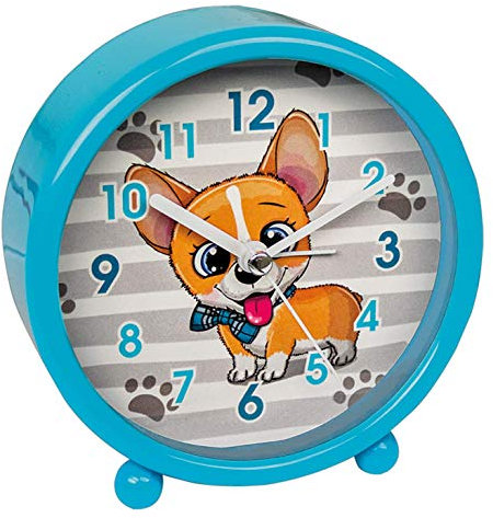 bb Klostermann Wecker Hündchen blau 54017 - Motiv Uhr Quarz