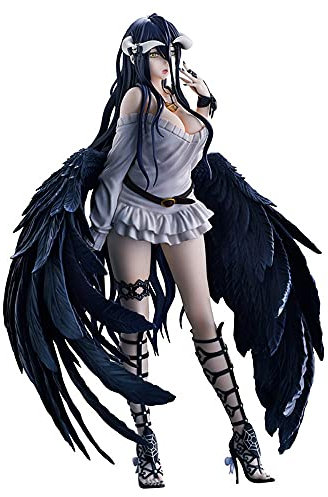 Bzdmly Overlord Anime Figure Albedo Scale 1/6 Beautiful Cute Figure Desktop Birthday Party Decorations Gift Model