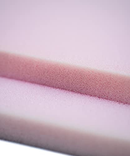Pieza de Espuma de Poliuretano a Medida (120X100X10) – Densidad Alta Resilencia HR35 kg – Resiliente y Durarera – Color Rosa – Bloque de Goma Espuma para Tapicería, Cojines y Muebles –ESPUMAENCASA.ES