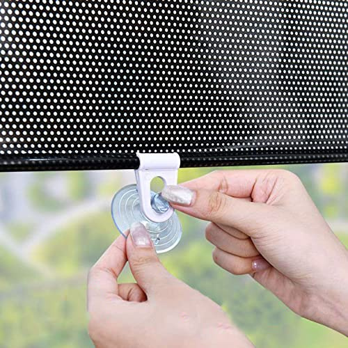 NIANXINN Thermo Dachfenster Rollo,Ohne Bohren Verdunkelungsrollo mit Saugnäpfen,Sonnenschutz Verdunkelungsvorhang,Sichtschutz Hitzeschutz-Rollos,Für Auto,Badezimmer,Küche,Büro,Glas (58x125cm/23x49in)