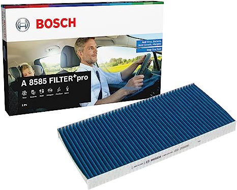 Bosch A8585 - Filtro abitacolo FILTER pro efficace contro batteri, gas nocivi, virus, muffe, particelle di polvere e allergeni