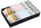 Homsorout Fabric Underwear Drawer Organiser - Clothes Wardrobe Organisers Foldable Chest Storage Boxes for Baby Clothing, Socks, Lingerie, Handkerchiefs, Ties, Set of 4 (Black)
