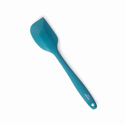 Lacor - 64454 - Spatule de cuisine océanique, Spatule en silicone, Ustensiles de cuisine, Poignée ergonomique, antiadhésive, résistant aux hautes températures, Lave-vaisselle, Longueur 27,5 cm