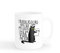 Taza Gato de Desayuno, Café y Té - Graciosa, 350 ml de Capacidad (Trabajo Duro)