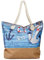 Strandtasche Badetasche XXL Familie - Wasserresistent mit Reißverschluss & Innentasche - Schwimmbad Strand Beach Tasche, Motiv wählen:TT-m84 Muscheln Anker