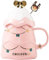 STETHI Weihnachtstasse Kaffeebecher Weihnachtsbecher Porzellan Schneemann Santa Claus Wasserbecher Kaffeetasse Keramik Weihnachtsmotive Weihnachtsdekor Geschenk & Geschenkidee (B)