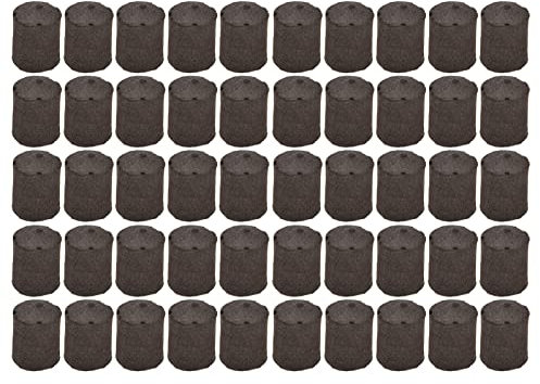 Tomotato 50Pcs Éponges de Démarrage Graines, Charbon Bambou pour Germination Plantes, Éponges de Croissance Compatibles avec Systèmes Hydroponiques et Sol, Accessoires Jardinage Semis Legumes Fleurs