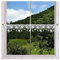 DSD Design-Studio Drechsler Feenhaus-Spitzengardine Taja Rose Plauener Spitze floraler Mini-Scheibenhänger mit klassischem Blumenmotiv weiß 13 x 80 cm
