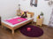 Jugendbett Wooden Nature 01 Kernbuche massiv geölt - Liegefläche 100 x 200 cm (B x L)