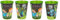 4 x Kinder Trinkbecher 260 ml/wählbar: Incredibles Spiderman - Batman - Thomas - Mickey/Becher Glas aus Kunststoff BPA frei/Geschenk für Jungen (Gamer Grün)