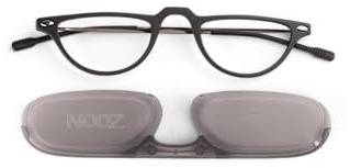 Nooz Unisex Moon Reading Glasses, Black, +1.50