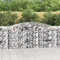 Bulliing Gabionen mit Hochbogen 3 STK. 400x50x100/120cm Verzinktes Eisen GabionenköRbe WasserzapfsäUle Garten Gabionen Zaun Gabionensteine 3146997