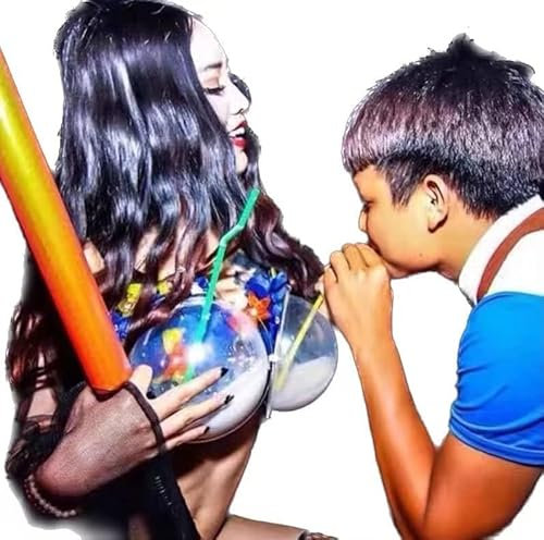 Earthradius Verre à cocktail lumineux LED en plastique pour bar, boîte de nuit, décoration d'ambiance (lumière jaune)