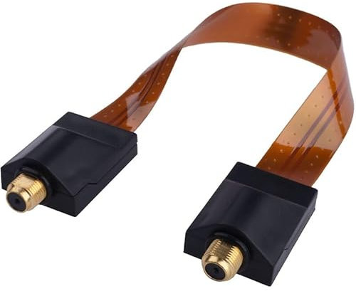 Deluxe Premium Slim Fensterdurchführung Türdurchführung für Sat Kabel Kupfer 52cm Gold