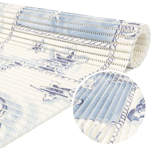 Weichschaummatte Badematte Bad Dusche WC Vorleger Teppich Antirutsch Badläufer Delfine Blau Weiß Maritim 200x130cm