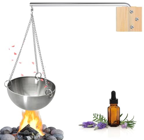 Bordeag Aroma Schüssel Sauna 12cm Sauna Verdampferschale Hängend, Edelstahl Aroma Schüssel Sauna Schale Edelstahl Sauna Aroma Bowl Sauna Aroma Schüssel Sauna Aromaschale Sauna Zubehör Für Sauna, Spa