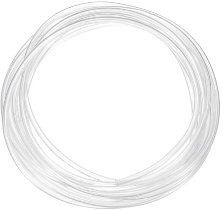 sourcing map Pneumatic Tubing Pipe Pu Hose 6mm OD x 4mm ID 5 Meters(16.4 FT) Air Compressor PU Polyurethane Line Hose Tube for Air Compressor Water Fluid Transfer, Clear