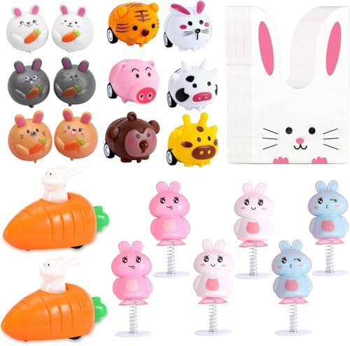 WUERKIYA Stretchbar Kaninchen Set Karotten Ostern Dekoration Set Spaß Charakter Ereignis Dekoration Zubehör Feiern Überraschung Set