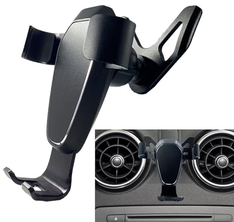 MICMXMO Handyhalterung für Audi A1 8X 2010-2018, Kfz-Handyladestationen Handy Halter Gravity Auto Lock Stabil No Jitter Phone Holder Mount Aluminiumlegierung Handy Ständer Halterung Accessoires
