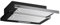 Cappa sottopensile NEWSLIM60 nero con frontalino estraibile inox Samet