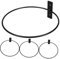 CAXUSD 4 Pièces Support De Pot De Plante Cache-Pot Mural en Métal Porte-Fleurs Support De Jardinière Murale en Métal Support De Jardinière en Métal Black Le Fer