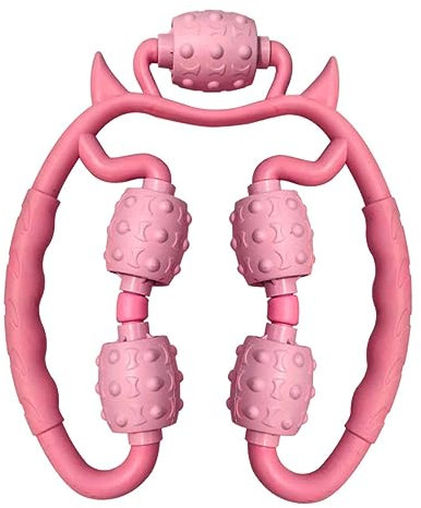 DEARMAMY 1 Pieza Masajeador De Rodillos Relajante De Rodillo De Pantorrilla Masajistas Hermético Manual Espuma Rodillo Muscular De La Abdominales Rosa