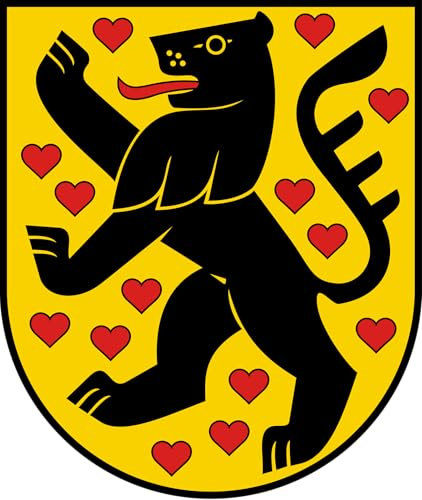 Aufkleber Weimar Wappen ca. 9 x 11 cm Sticker - Konturgeschnitten - Carsticker Autoaufkleber Flagge Fahne